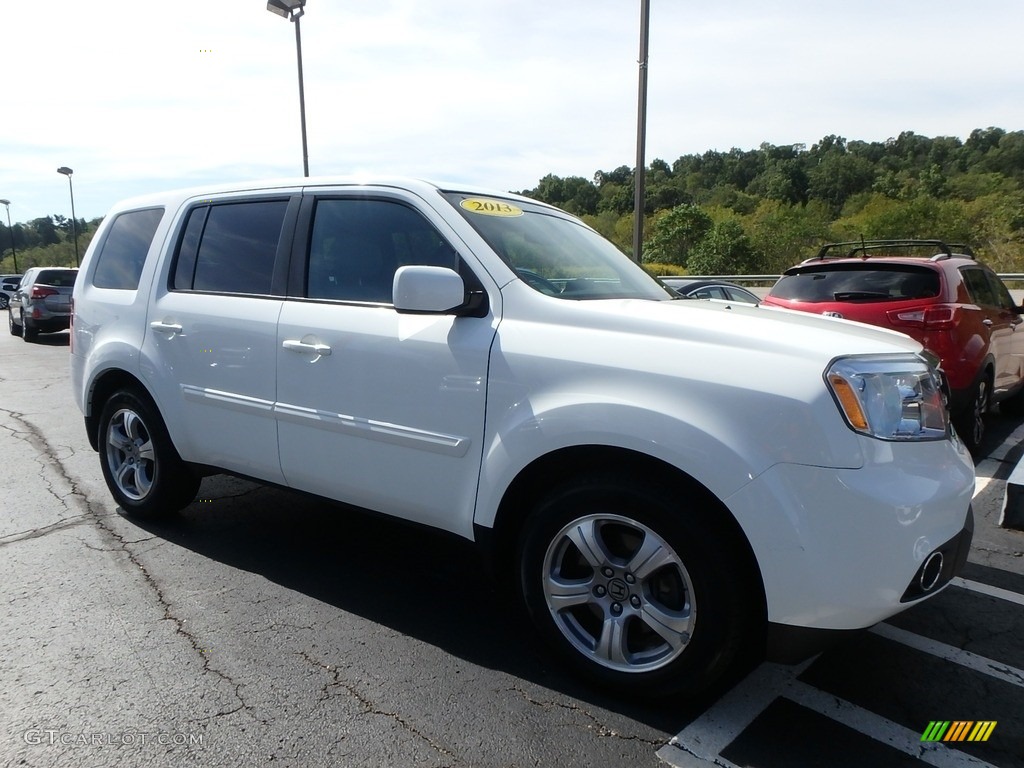 2013 Pilot EX-L 4WD - Taffeta White / Gray photo #4