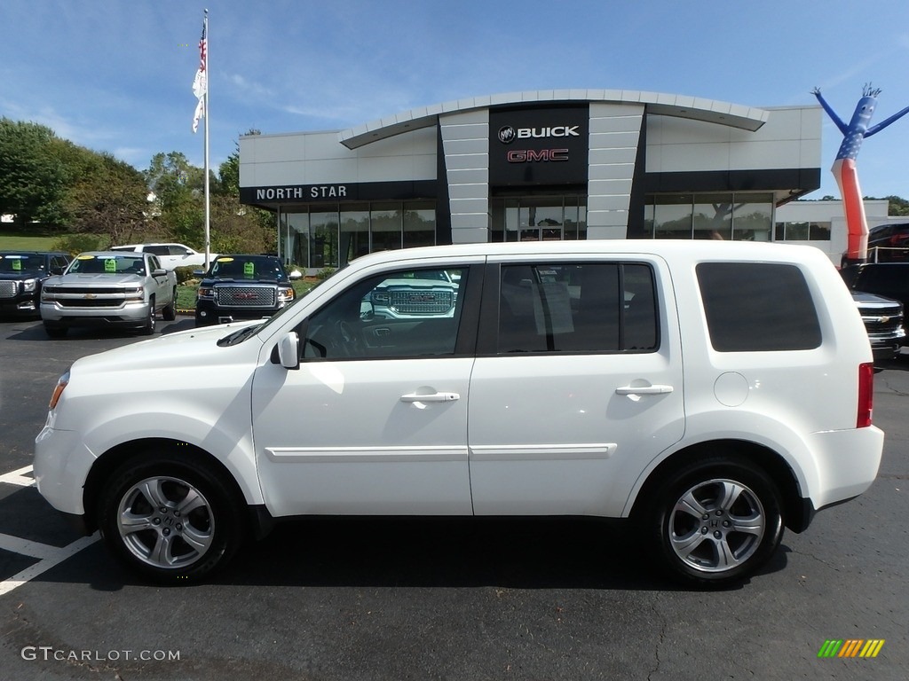 2013 Pilot EX-L 4WD - Taffeta White / Gray photo #13