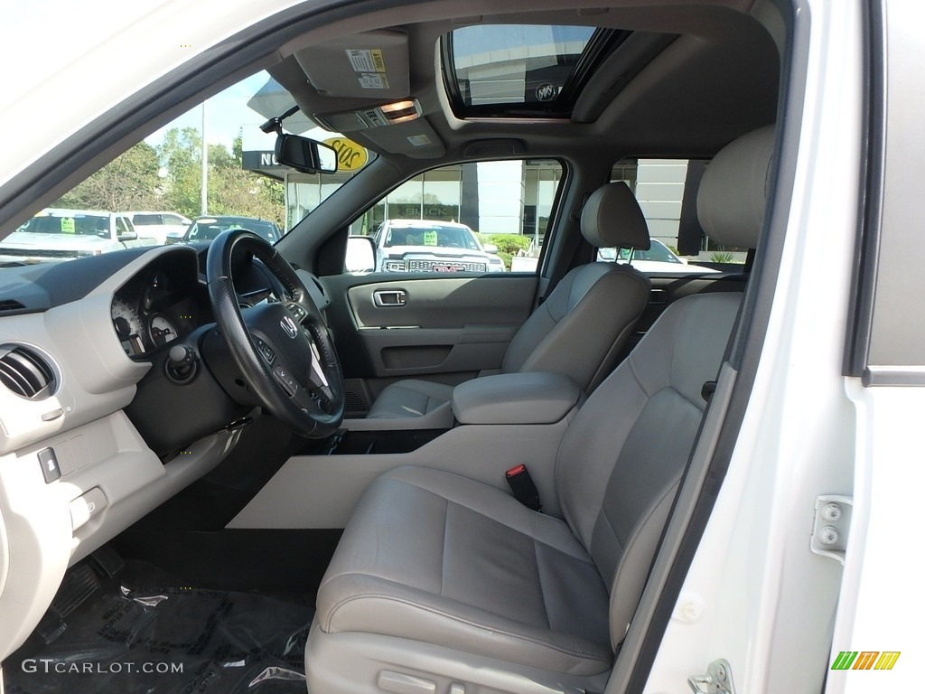 2013 Pilot EX-L 4WD - Taffeta White / Gray photo #17