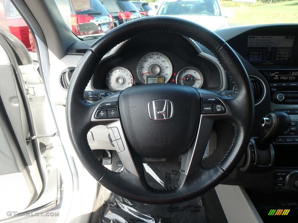 2013 Pilot EX-L 4WD - Taffeta White / Gray photo #23