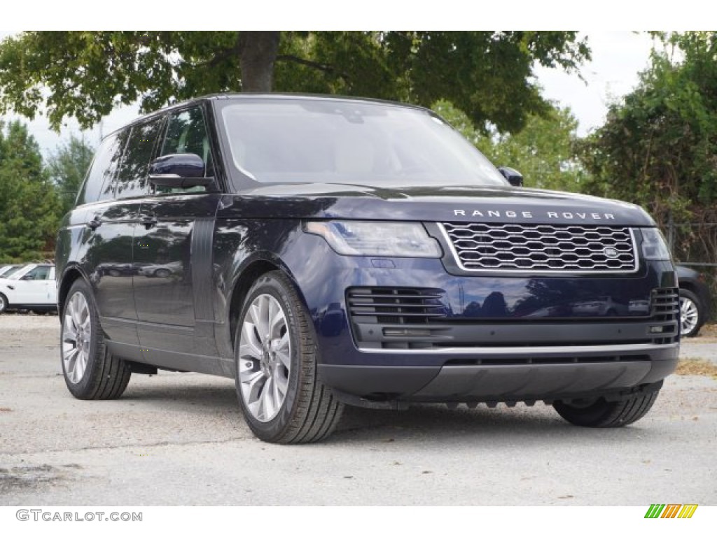 2020 Range Rover HSE - Portofino Blue Metallic / Ivory/Espresso photo #3