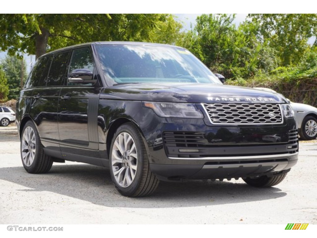 Santorini Black Metallic 2020 Land Rover Range Rover HSE Exterior Photo #135237399
