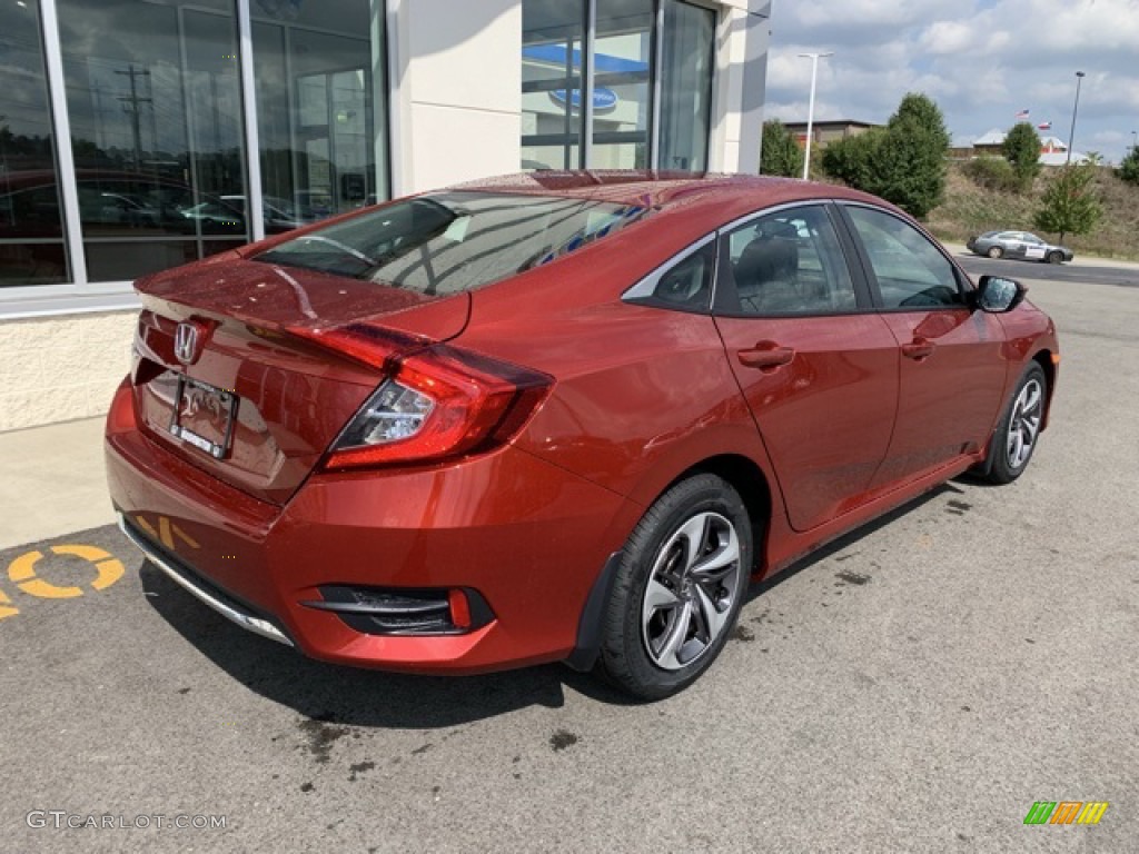 2019 Civic LX Sedan - Rallye Red / Black photo #6