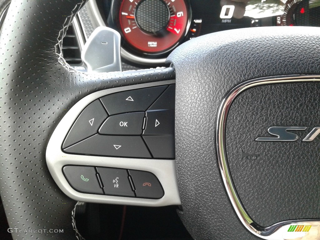2019 Dodge Challenger SRT Hellcat Redeye Widebody Demonic Red/Black Steering Wheel Photo #135240300