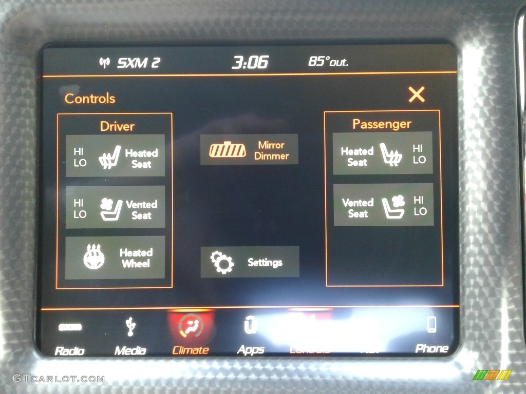 2019 Dodge Challenger SRT Hellcat Redeye Widebody Controls Photo #135240423