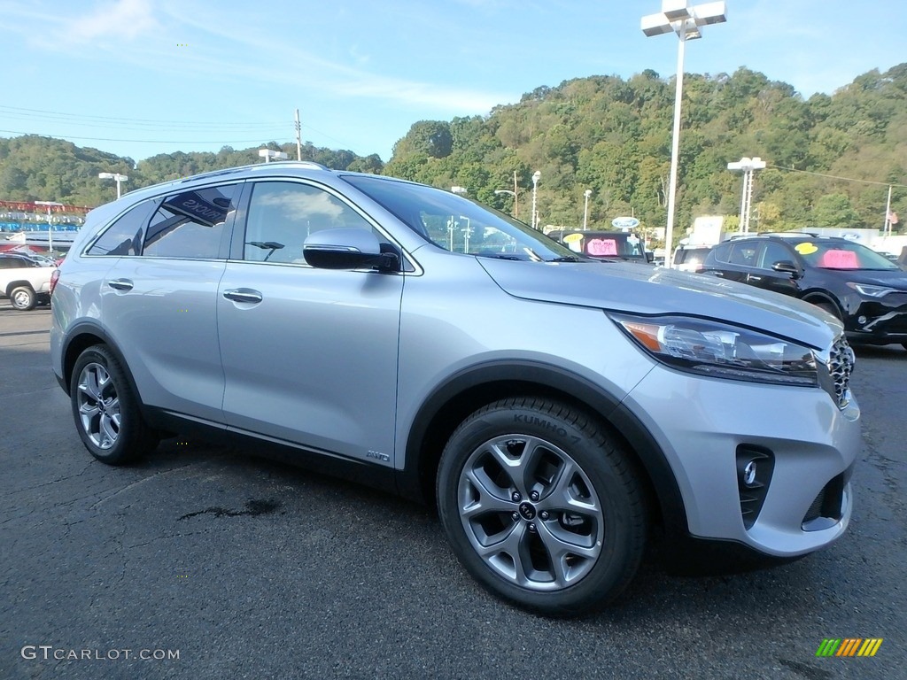 Sparkling Silver 2019 Kia Sorento EX V6 AWD Exterior Photo #135241653