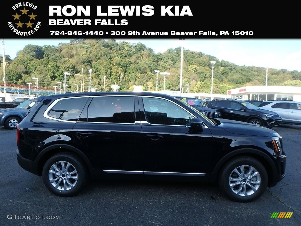 2020 Telluride LX AWD - Ebony Black / Black photo #1