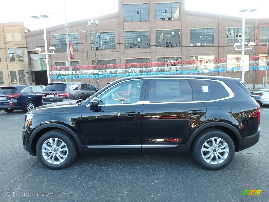 Ebony Black 2020 Kia Telluride LX AWD Exterior Photo #135242820