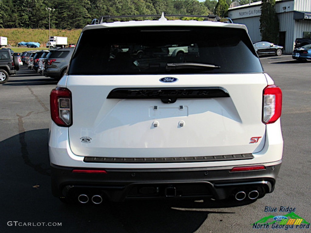 2020 Explorer ST 4WD - Star White Metallic Tri-Coat / Ebony photo #4