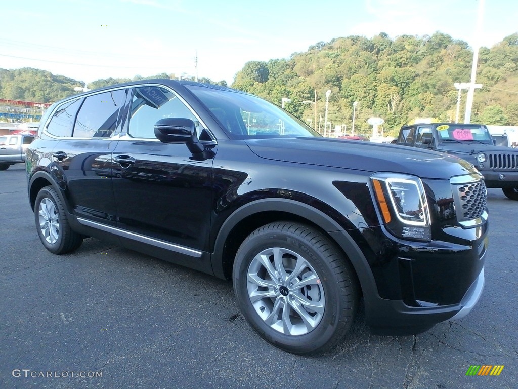 Ebony Black 2020 Kia Telluride LX AWD Exterior Photo #135242877