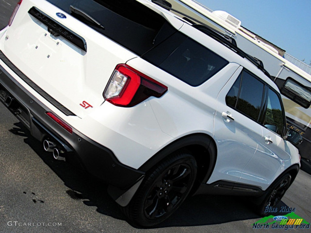 2020 Explorer ST 4WD - Star White Metallic Tri-Coat / Ebony photo #33