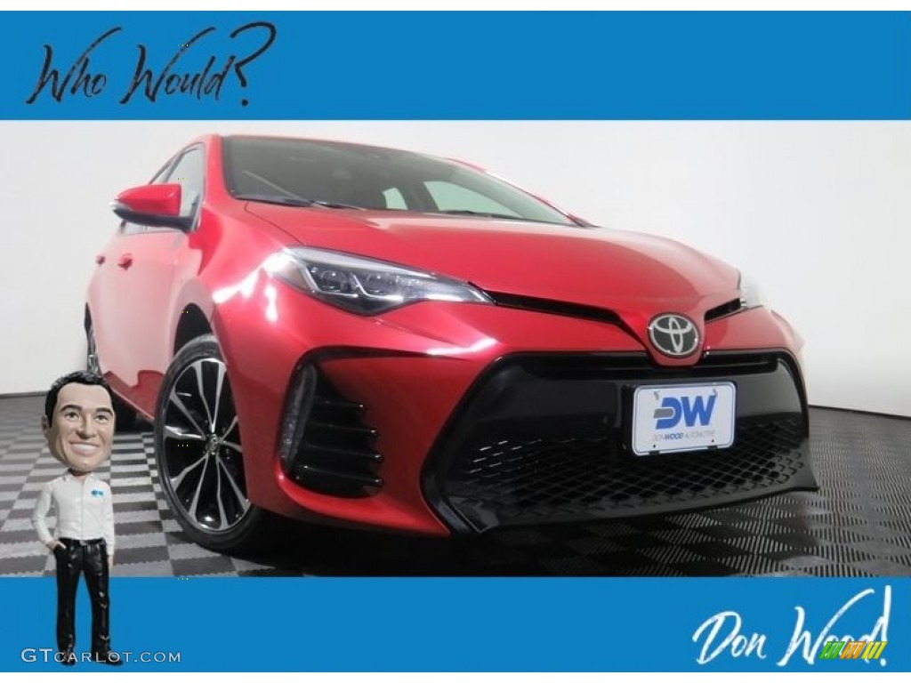 2017 Corolla SE - Barcelona Red Metalic / Black photo #1
