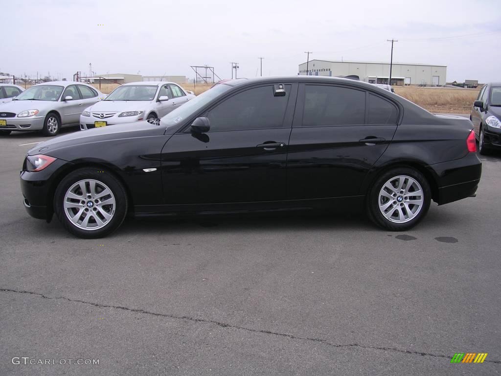 2006 3 Series 325i Sedan - Jet Black / Terra/Black Dakota Leather photo #2