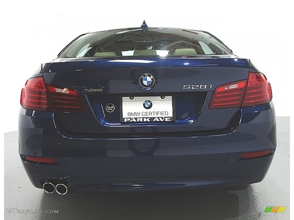 2016 5 Series 528i xDrive Sedan - Mediterranean Blue Metallic / Venetian Beige/Black photo #3