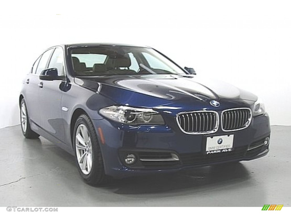 2016 5 Series 528i xDrive Sedan - Mediterranean Blue Metallic / Venetian Beige/Black photo #5