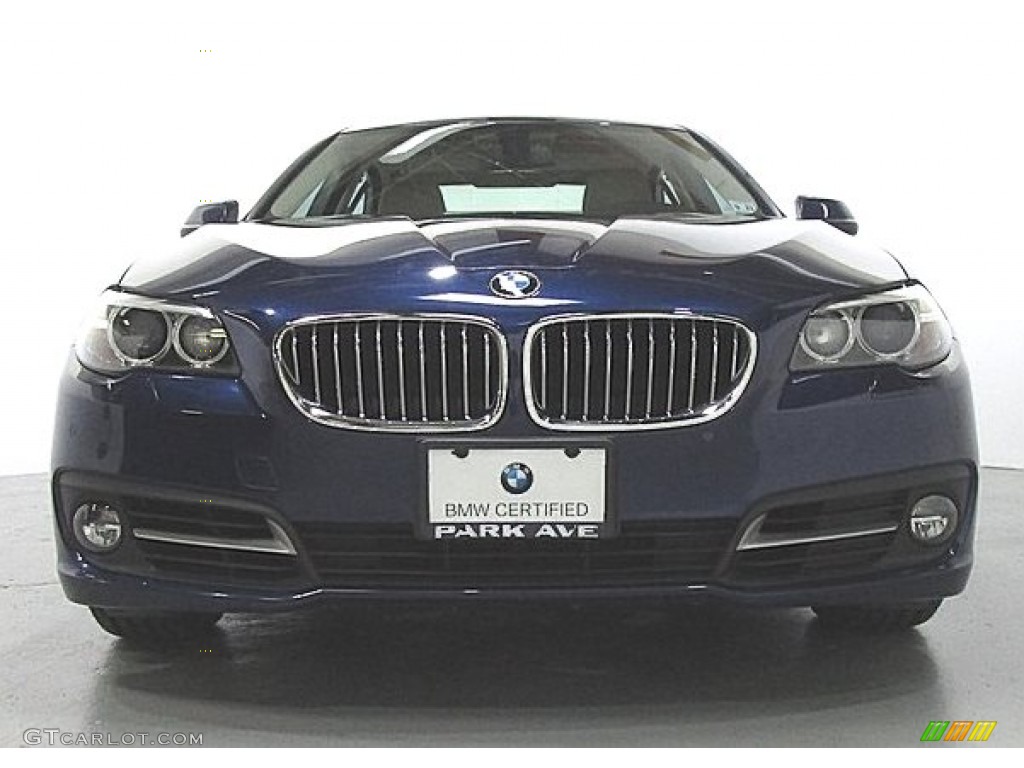 2016 5 Series 528i xDrive Sedan - Mediterranean Blue Metallic / Venetian Beige/Black photo #6
