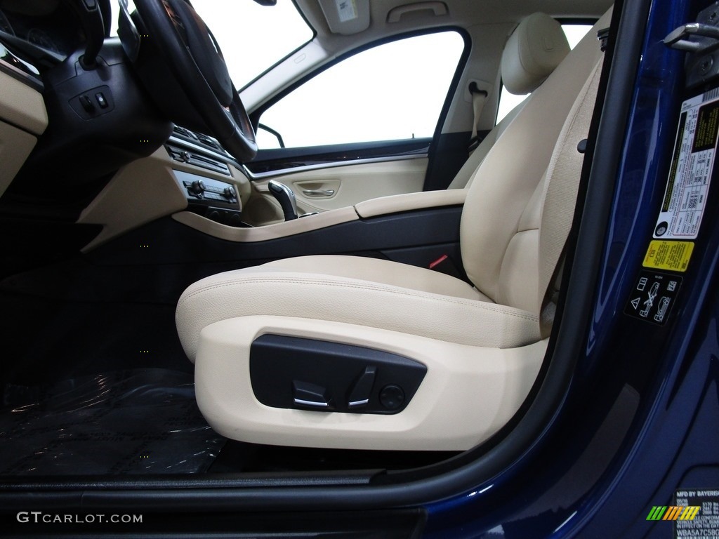 2016 5 Series 528i xDrive Sedan - Mediterranean Blue Metallic / Venetian Beige/Black photo #9