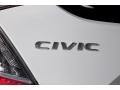 2020 Platinum White Pearl Honda Civic LX Hatchback  photo #3