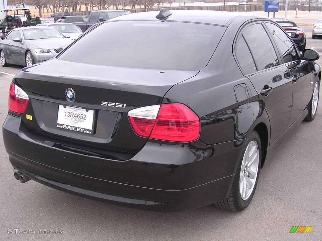 2006 3 Series 325i Sedan - Jet Black / Terra/Black Dakota Leather photo #5