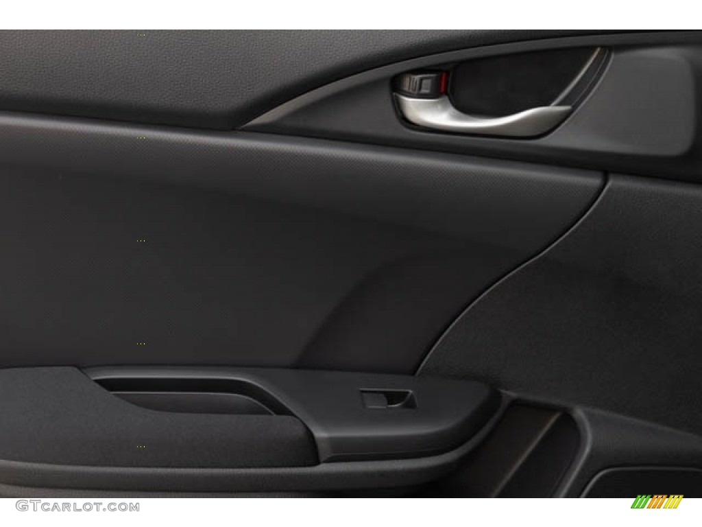 2020 Civic LX Hatchback - Platinum White Pearl / Black photo #25