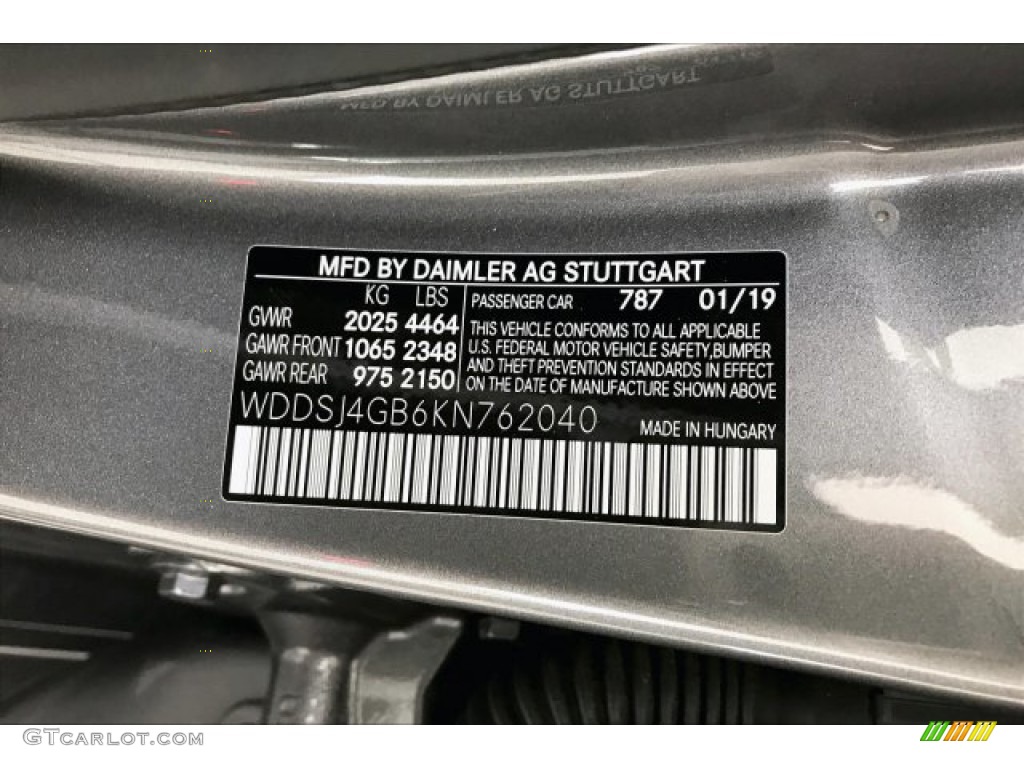 2019 CLA 250 4Matic Coupe - Mountain Grey Metallic / Black photo #11