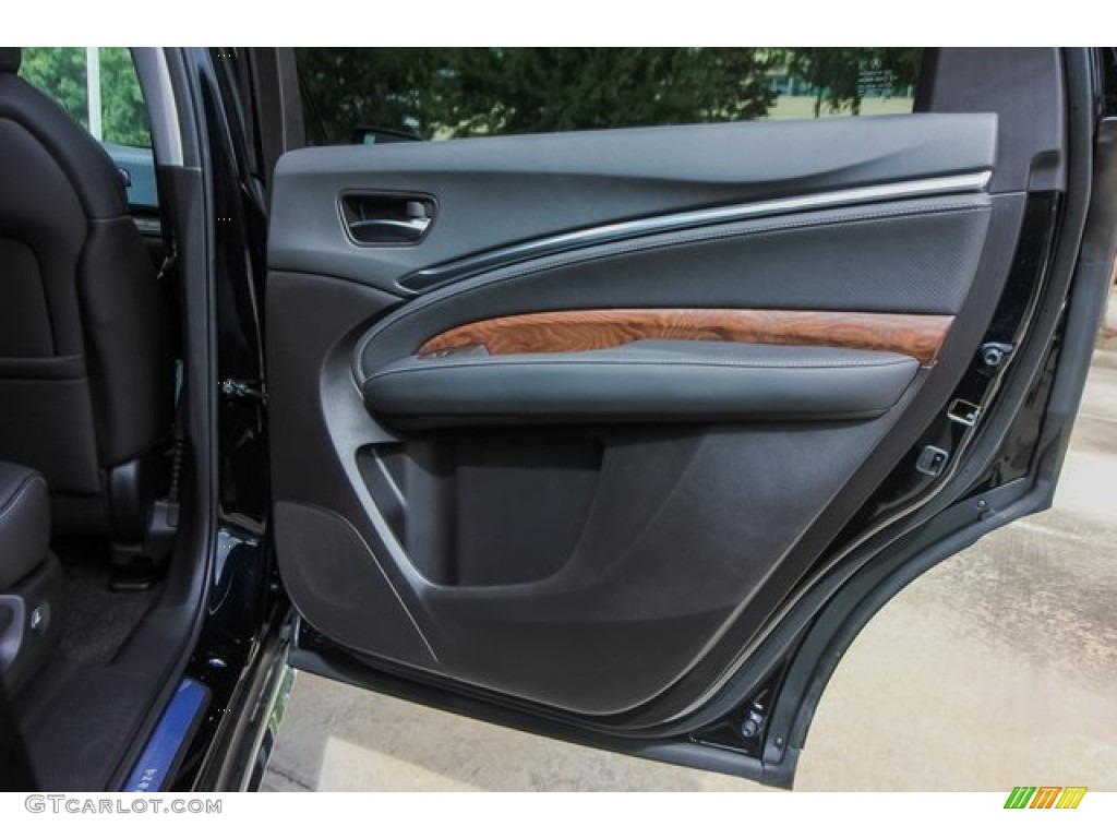 2020 Acura MDX Technology AWD Ebony Door Panel Photo #135252242