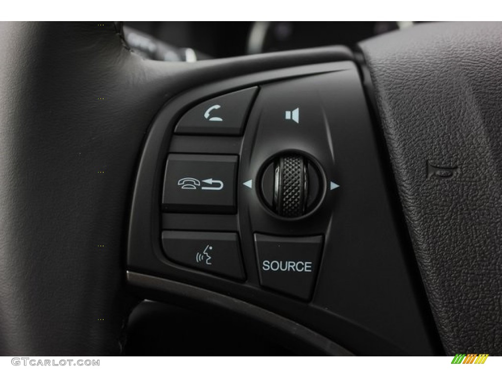2020 Acura MDX Technology AWD Ebony Steering Wheel Photo #135252671