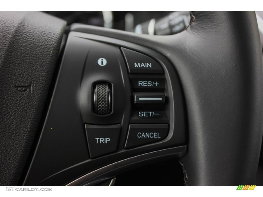 2020 Acura MDX Technology AWD Ebony Steering Wheel Photo #135252689