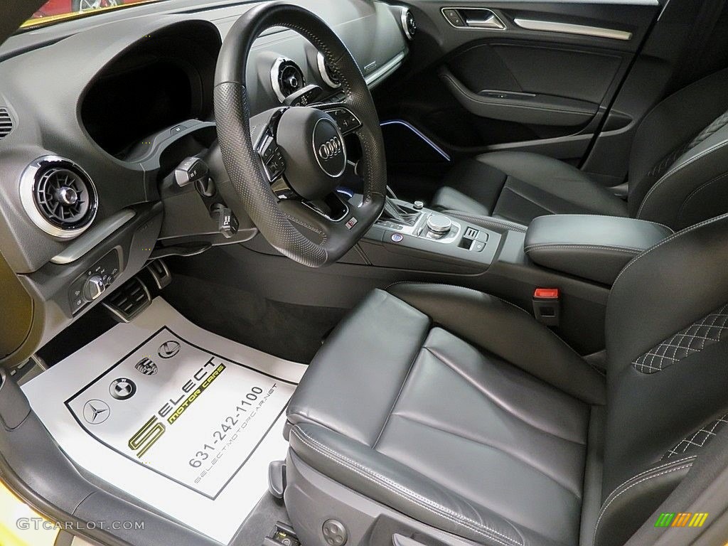 Black Interior 2018 Audi S3 2.0T Tech Premium Plus Photo #135256100