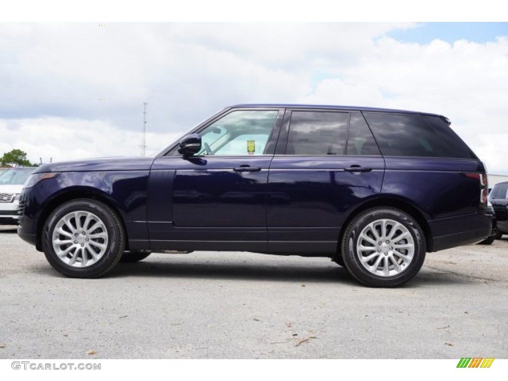 2020 Range Rover HSE - Portofino Blue Metallic / Almond/Espresso photo #4