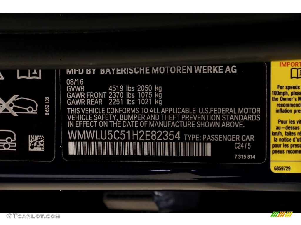 2017 Clubman Color Code C24 for Lapisluxury Blue Photo #135258806