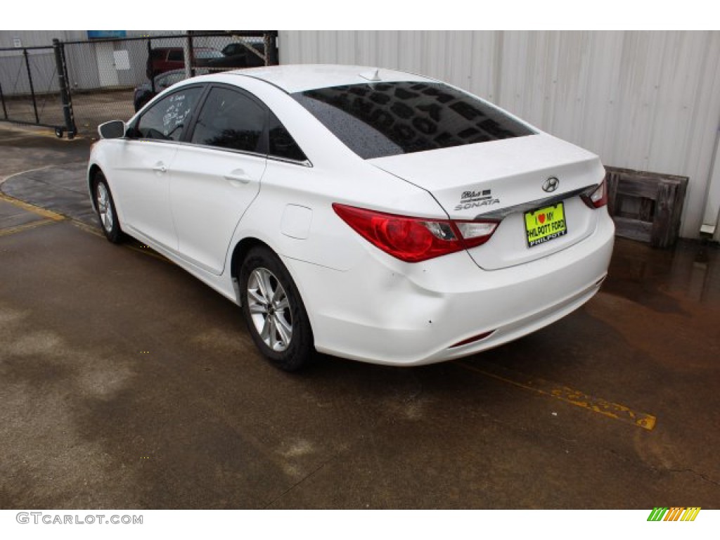 2012 Sonata GLS - Shimmering White / Camel photo #6