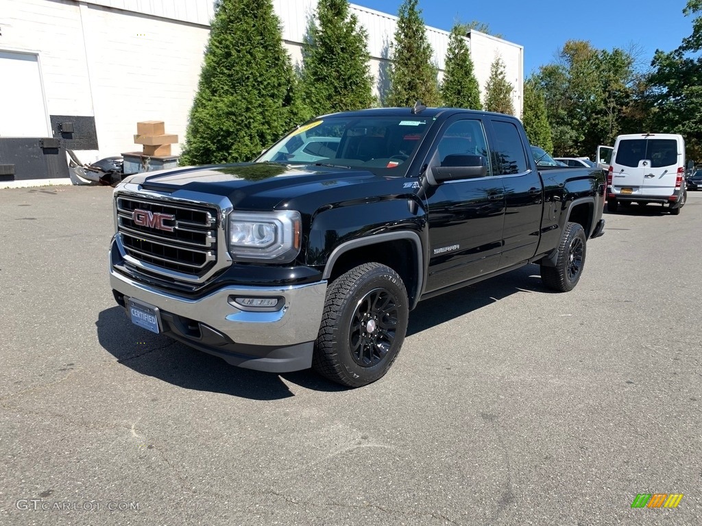 Onyx Black 2016 GMC Sierra 1500 SLE Double Cab 4WD Exterior Photo #135261440