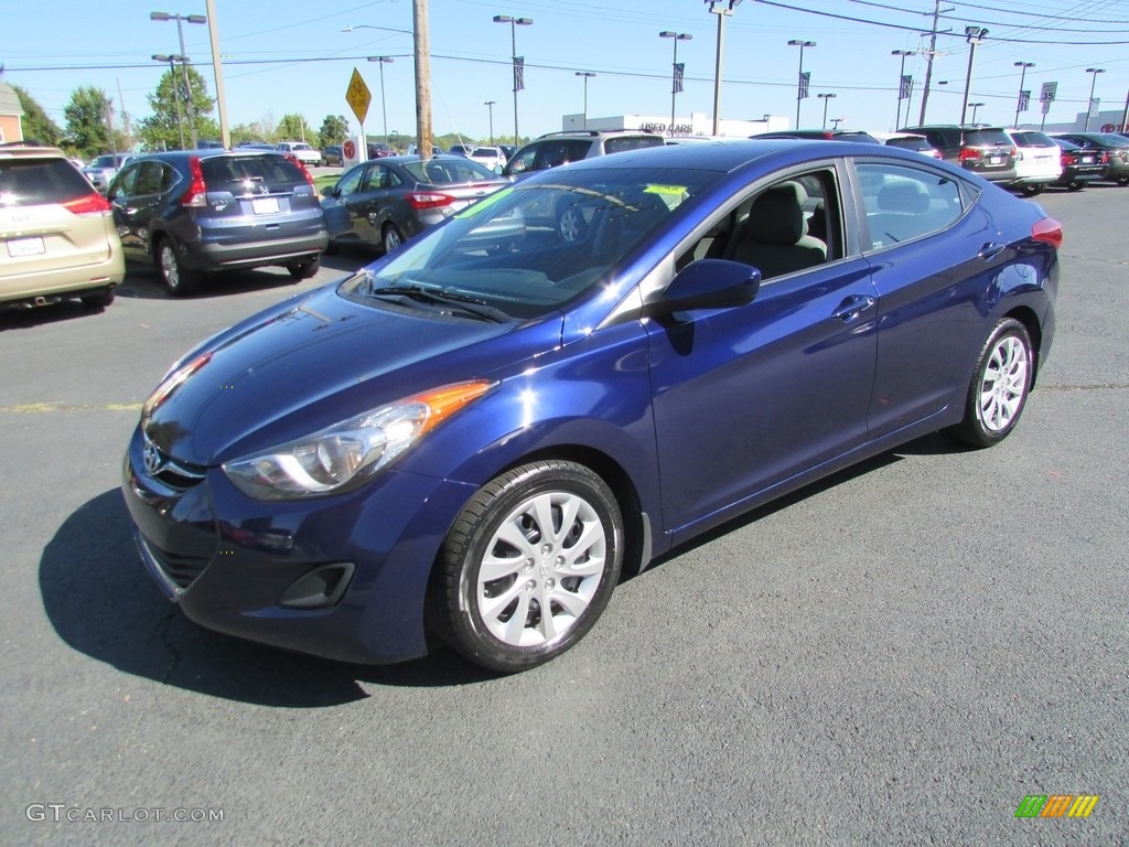 2013 Elantra GLS - Indigo Night / Gray photo #2