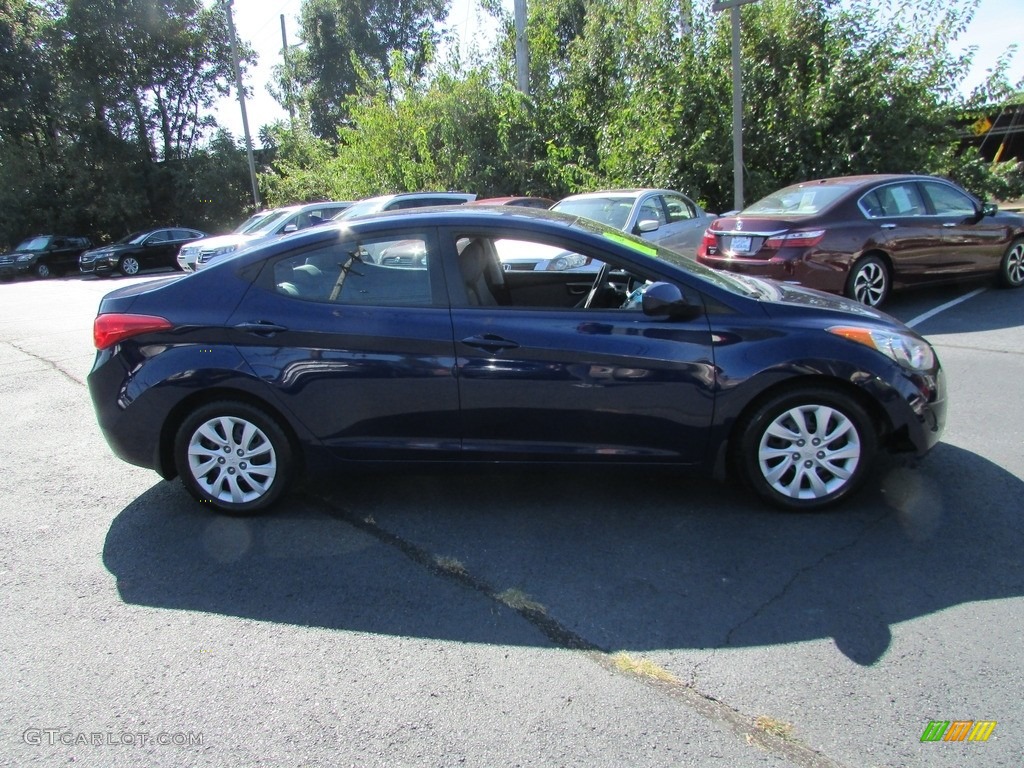 2013 Elantra GLS - Indigo Night / Gray photo #5