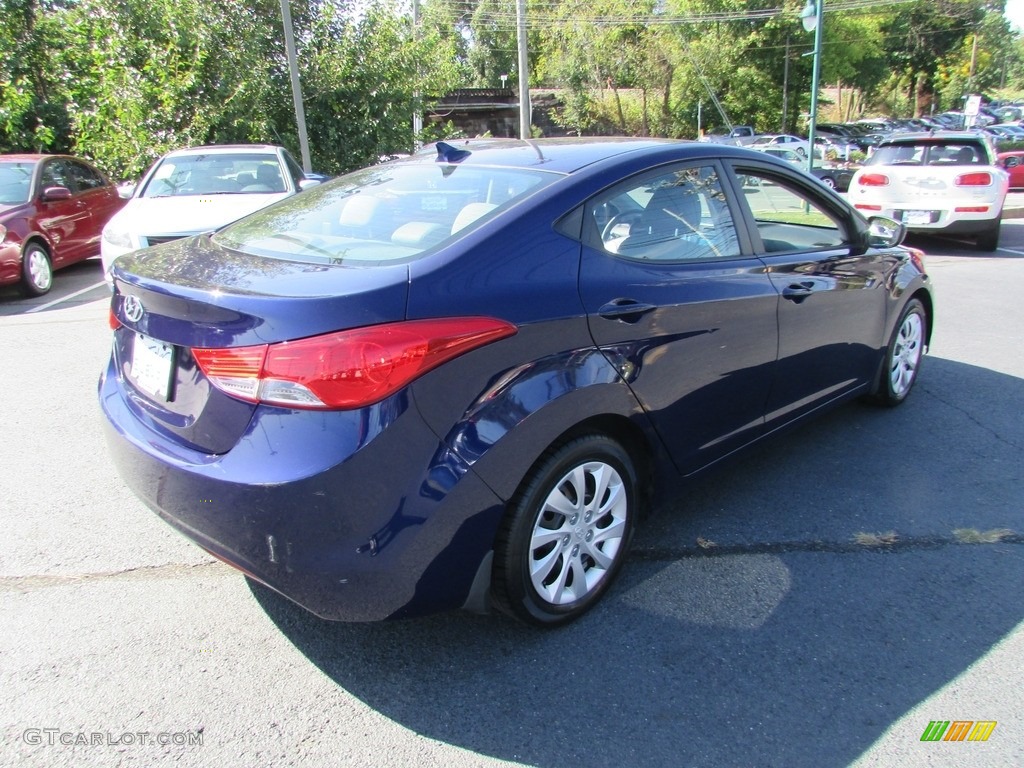 2013 Elantra GLS - Indigo Night / Gray photo #6