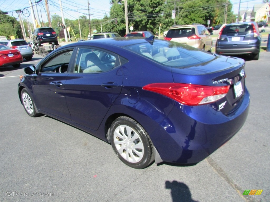 2013 Elantra GLS - Indigo Night / Gray photo #8