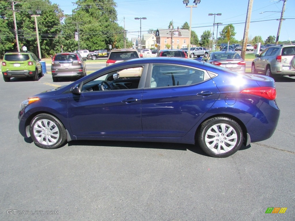 2013 Elantra GLS - Indigo Night / Gray photo #9