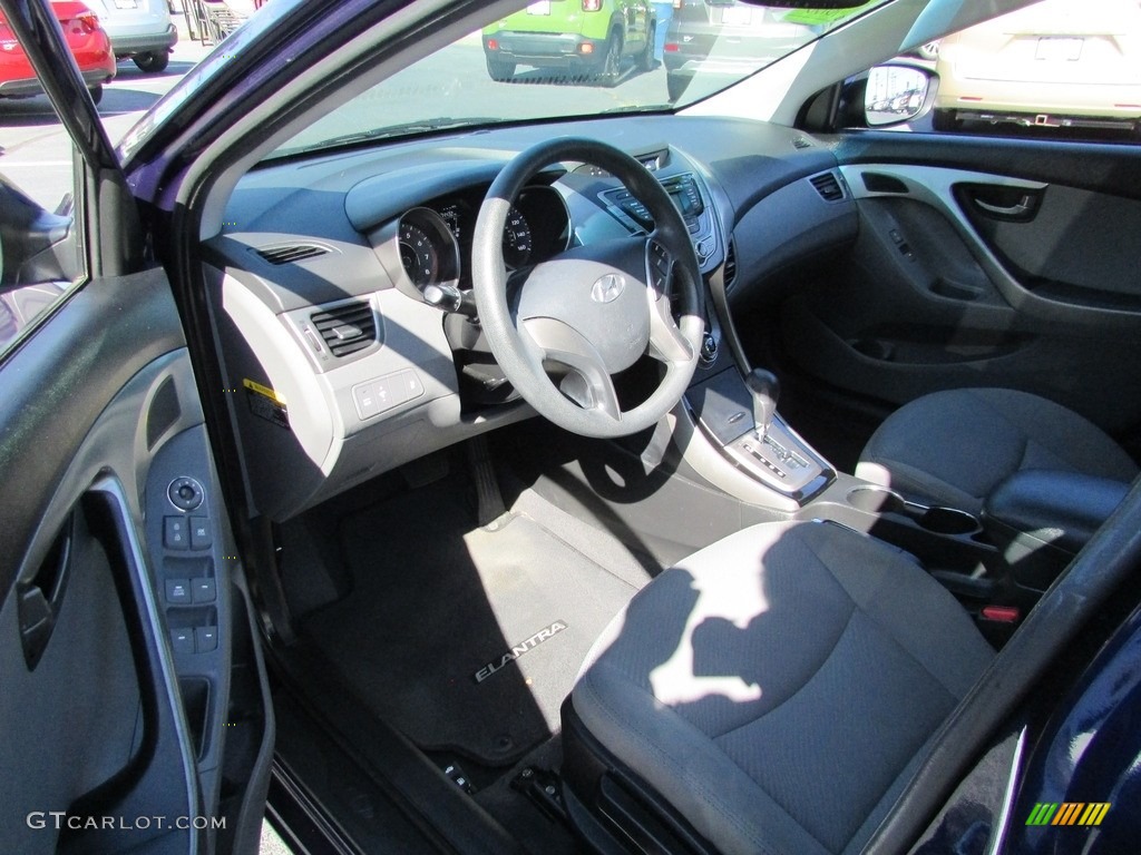2013 Elantra GLS - Indigo Night / Gray photo #11