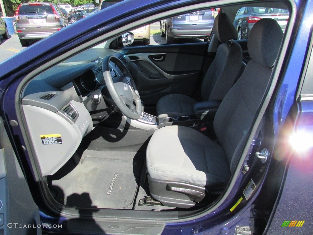 2013 Elantra GLS - Indigo Night / Gray photo #12