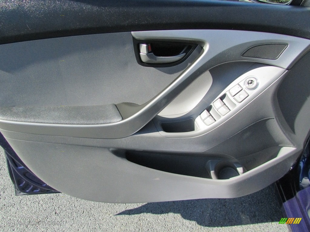 2013 Elantra GLS - Indigo Night / Gray photo #13