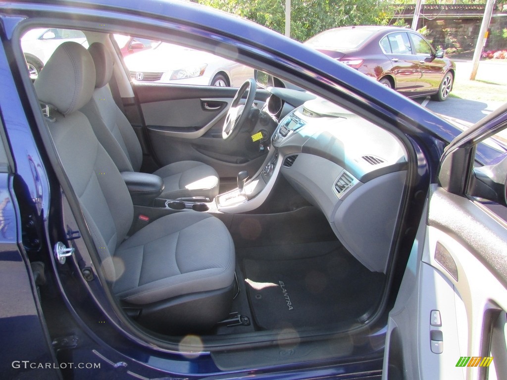2013 Elantra GLS - Indigo Night / Gray photo #17