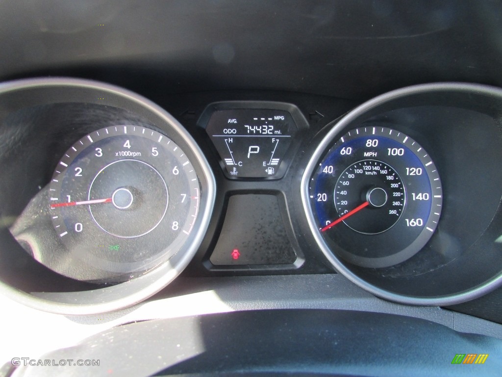 2013 Elantra GLS - Indigo Night / Gray photo #27