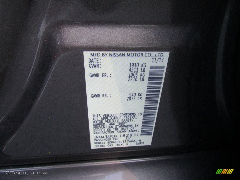 2014 Altima 2.5 SV - Java Metallic / Charcoal photo #29