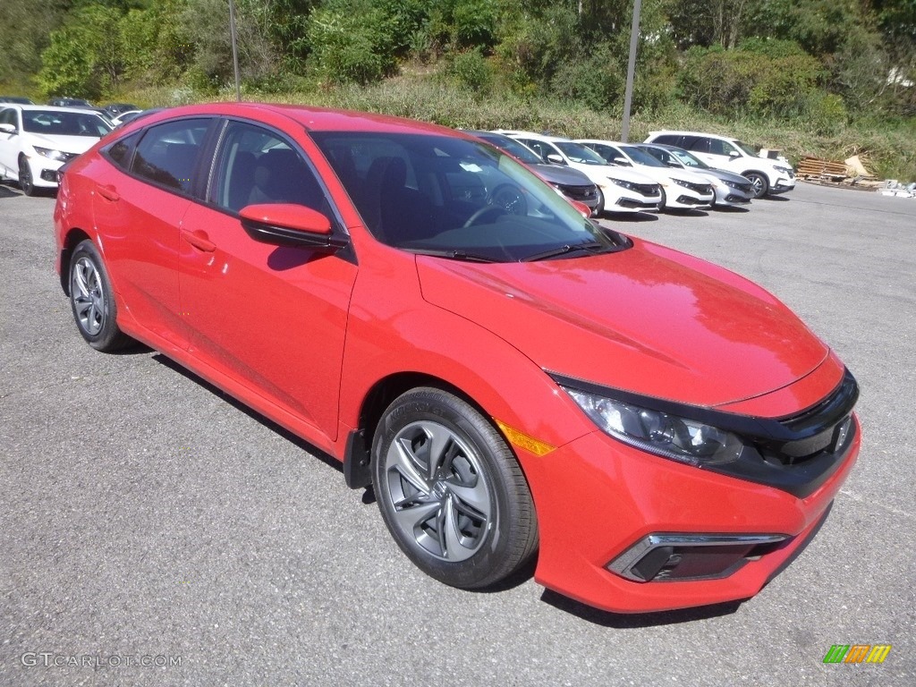 Rallye Red 2019 Honda Civic LX Sedan Exterior Photo #135271746