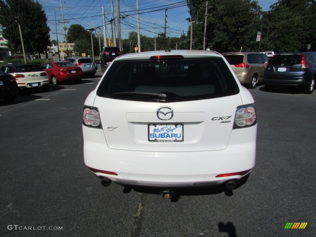 2011 CX-7 s Touring AWD - Crystal White Pearl Mica / Sand photo #7