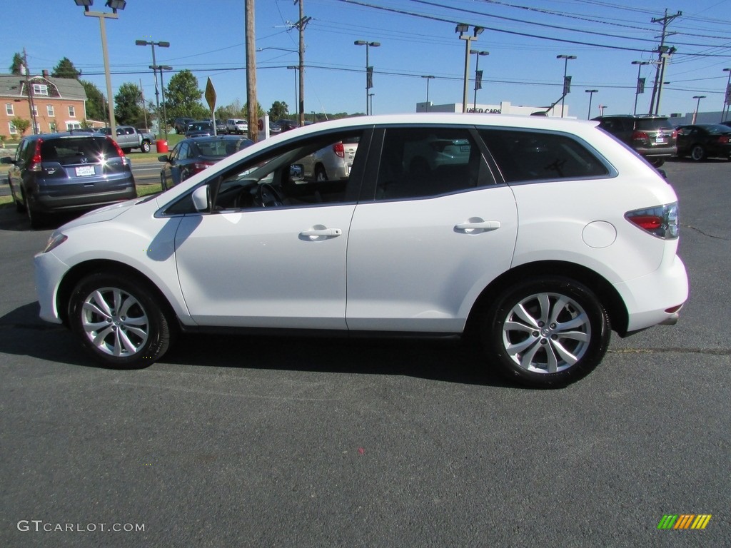 2011 CX-7 s Touring AWD - Crystal White Pearl Mica / Sand photo #9