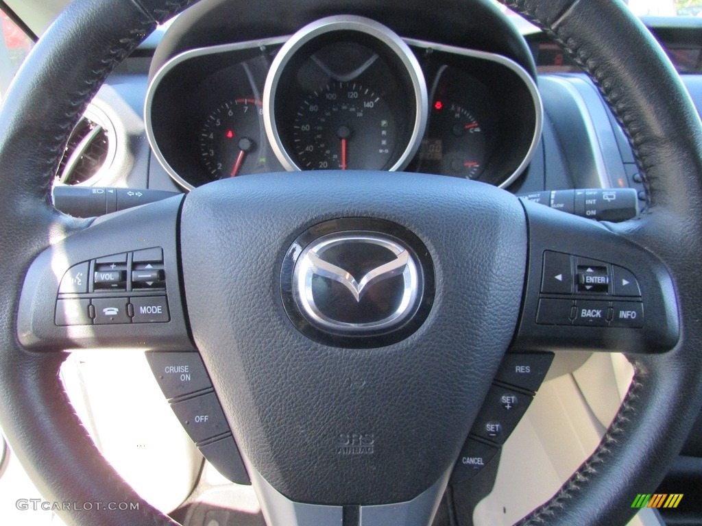 2011 CX-7 s Touring AWD - Crystal White Pearl Mica / Sand photo #11