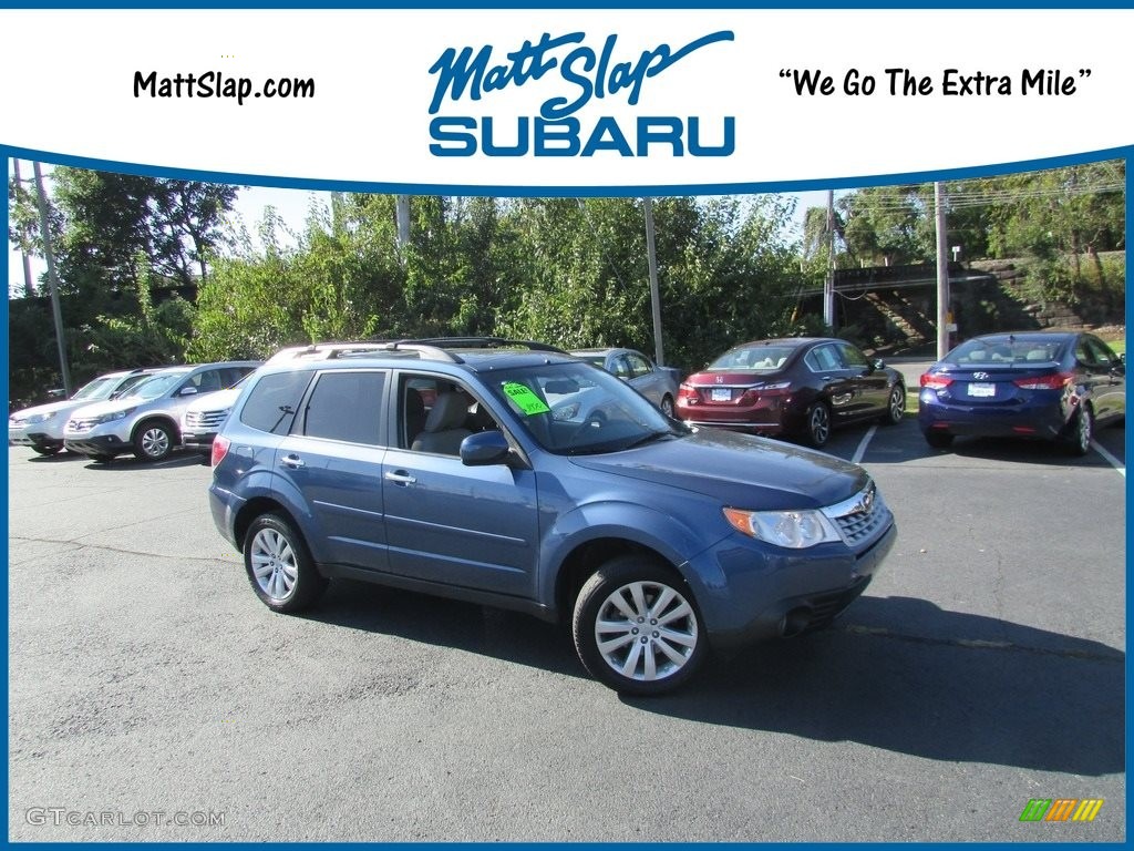 2013 Forester 2.5 X Limited - Marine Blue Pearl / Black photo #1