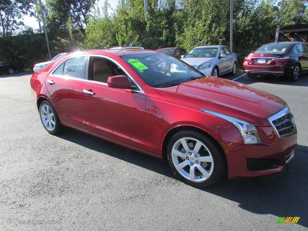 Red Obsession Tintcoat 2014 Cadillac ATS 2.5L Exterior Photo #135275034
